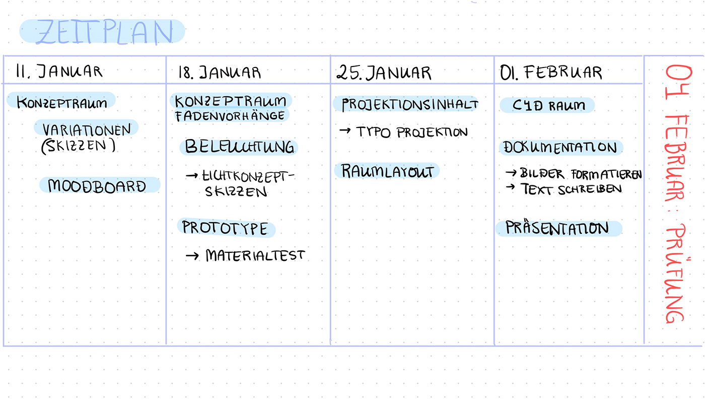 zeitplan